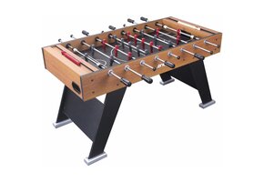 Design Voetbaltafel met Klassieke Houtlook - 153x76cm - Handmatige Score