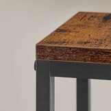 Plantenrek Set van 4 - Rustiek Bruine Standaard met 4 Planken - 34x34x71 cm
