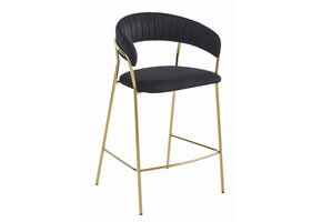 Design Barkruk Fluweel & Goud - Luxe Afwerking