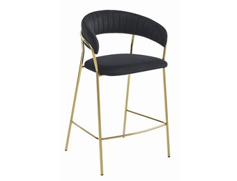 Design Barkruk Fluweel & Goud - Luxe Afwerking