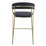 Design Barkruk Fluweel & Goud - Luxe Afwerking