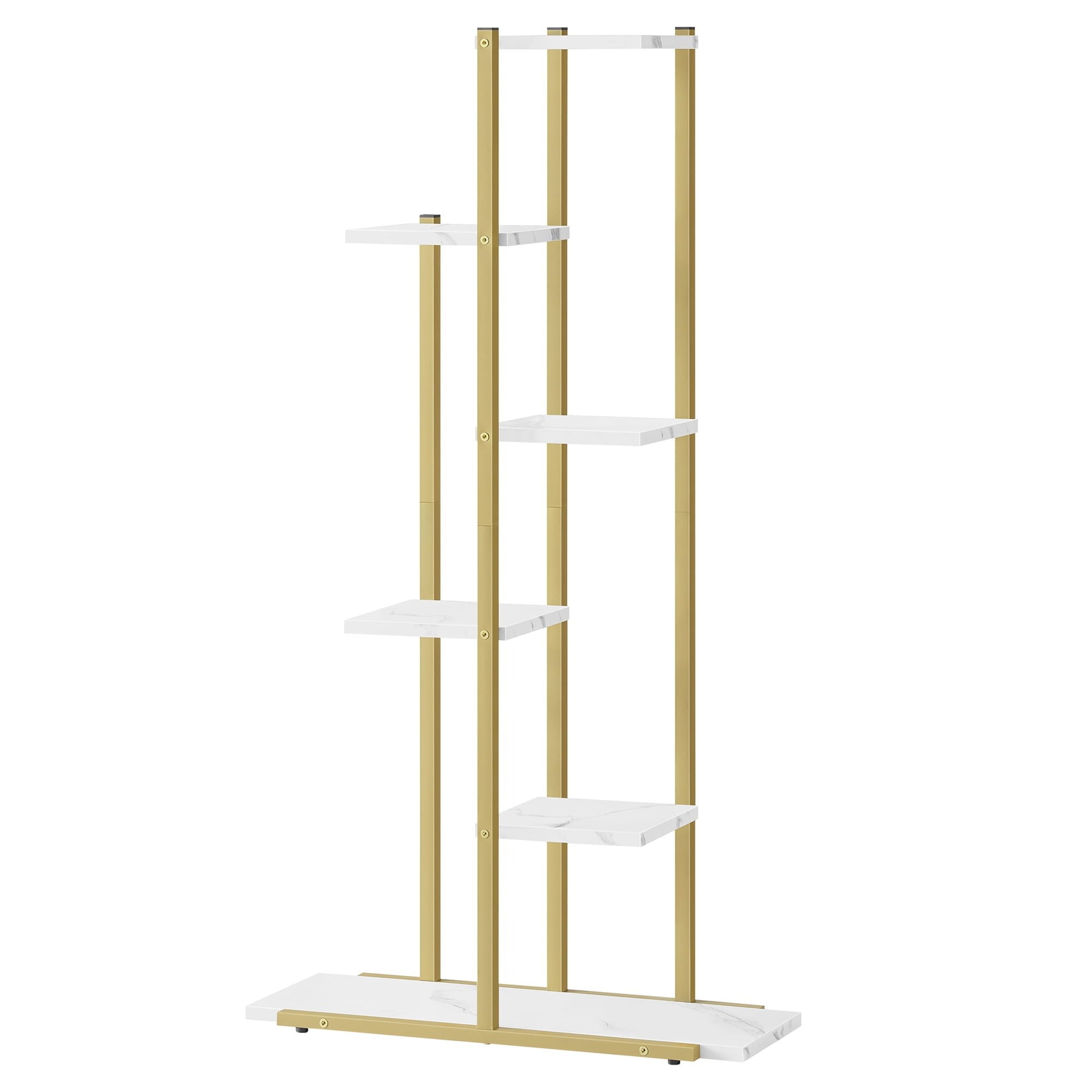 Verticale Plantentafel 6-laags - Ruimtebesparend Plantenrek - Marmer