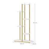Design Plantenetagère - Marmer & Goud - 6 Niveaus voor Kamerplanten