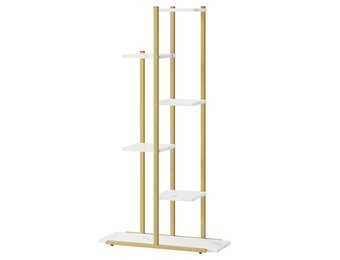 Multifunctioneel Plantenrek XL - 6 Planken - Marmer Look 113cm
