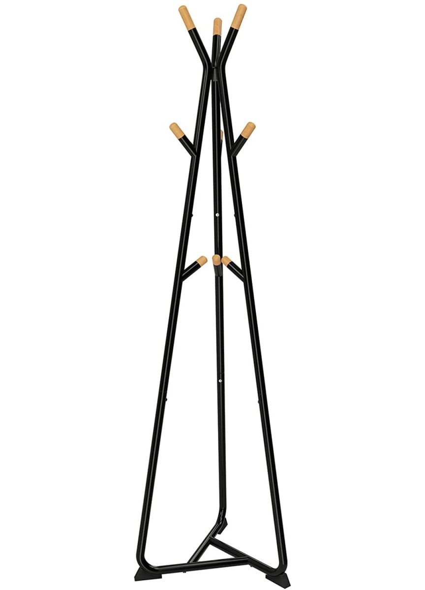 Design Kledingrek Zwart/Beukenhout - Scandinavische Stijl - 172 cm
