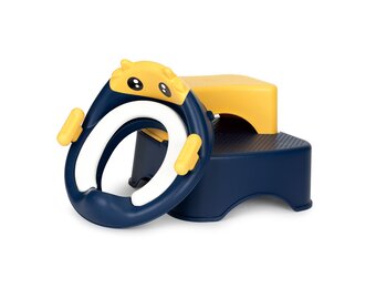 Stevige WC Verkleiner Set - Inclusief Trapje - Tot 36 maanden