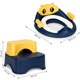 Stevige WC Verkleiner Set - Inclusief Trapje - Tot 36 maanden
