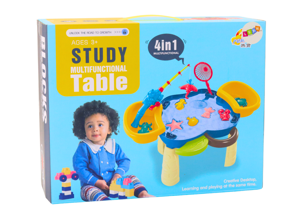 Kinderopvang Speeltafel 4-in-1 - CE-gekeurd - Educatief Speelstation