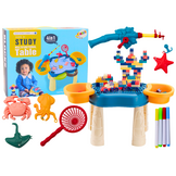 Complete 4-in-1 Peuter Speeltafel Set - Educatief Speelgoed 3+ jaar