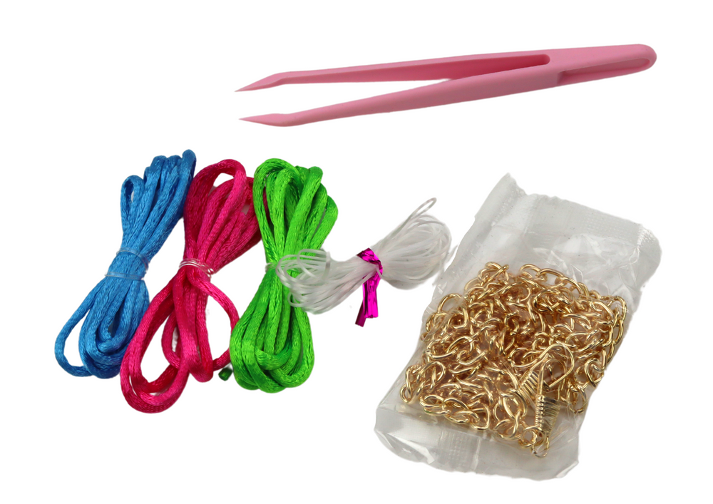 Kindvriendelijke Sieraden Knutselbox - CE-gecertificeerd - 6+ jaar - Roze Geschenkdoos