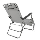 Ergonomische Relaxstoel met Hoofdsteun - Grafiet - Eenvoudig Inklapbaar