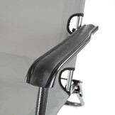 Luxe Strand Ligstoel Opvouwbaar - Grafiet - Extra Comfort Hoofdsteun