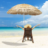 Opvouwbare Familie Strandparasol - Waterafstotend met UV-bescherming