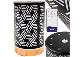 Design Aroma Diffuser met LED Sfeerverlichting - Zwart Hout