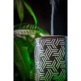 Stijlvolle 2-in-1 Luchtbevochtiger met Aromatherapie - Zwart Houtlook