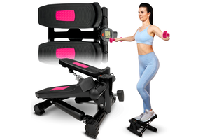Hydraulische Fitness Stepper Deluxe - Complete Thuistraining met Display