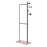 Compact Kledingrek voor Kleine Ruimtes - Zwart - Met Schoenplank