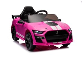 Ford Mustang Kinderauto 12V - Roze Accu Auto met 3 Snelheden en RC