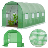 Premium Tunnelkas Folie met 4 Ventilatieramen - UV-Bescherming 135g/m²