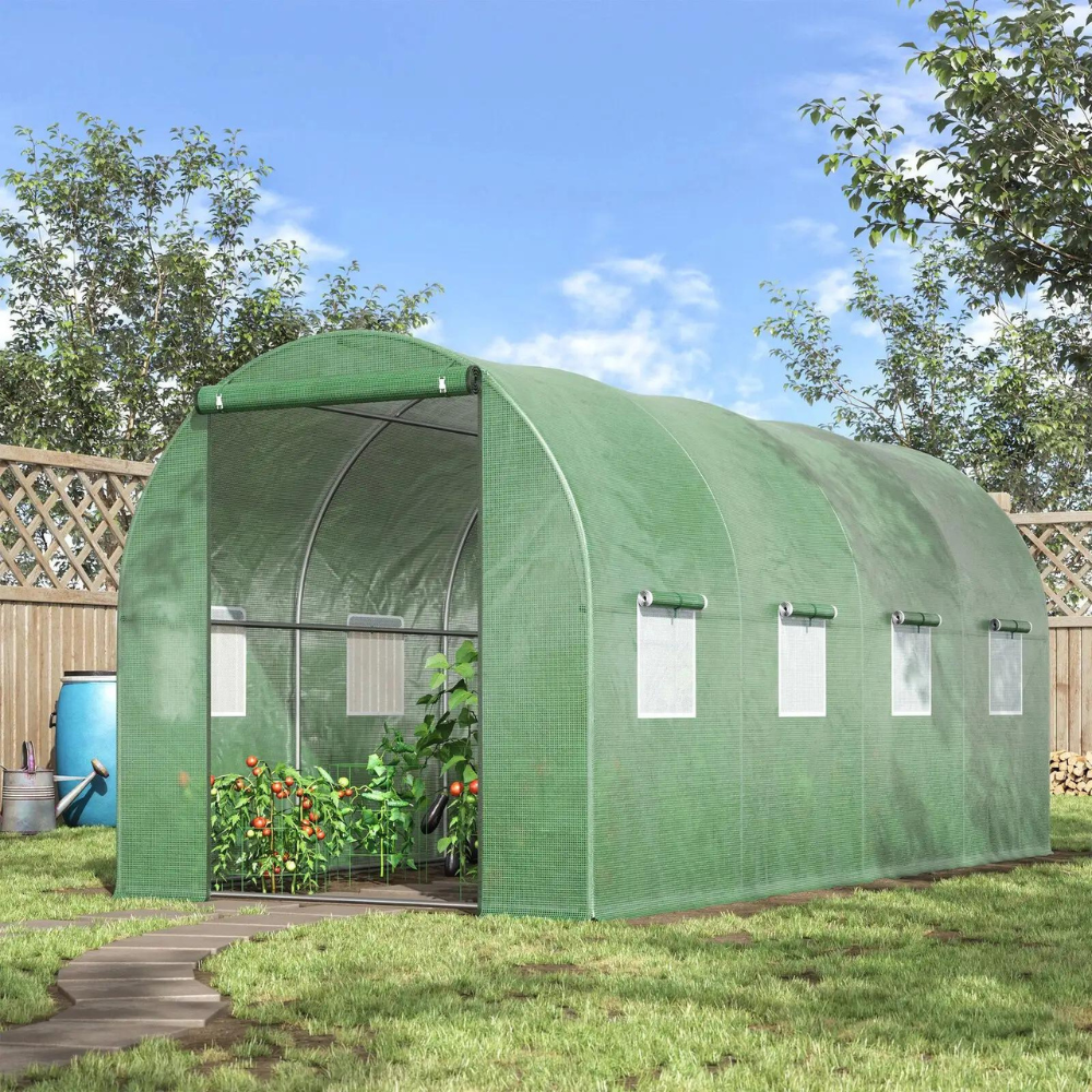 Professionele Tunnelkas Overkapping - Extra Sterk met Ventilatiesysteem