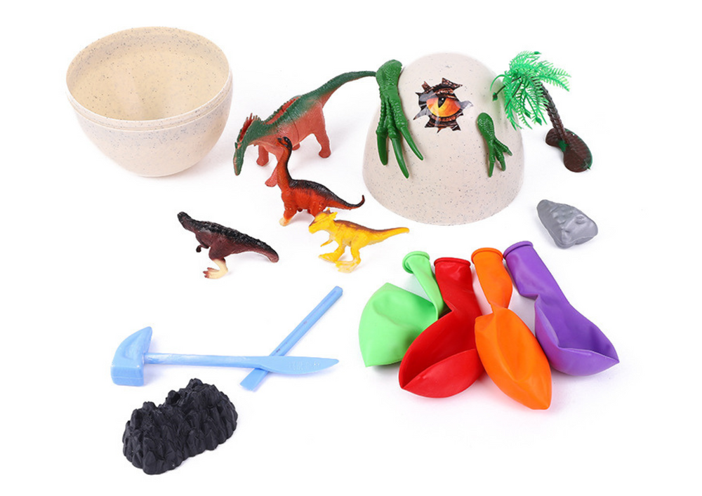 Paleontologie Speelset - 6 Dinosaurus Eieren met Verrassingen - Inclusief IJsexperiment