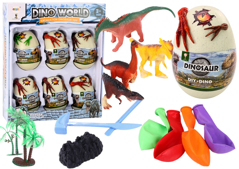 Interactieve Dino Opgravingsset - 6 Grote Eieren - Creatief Spel met IJsexperimenten