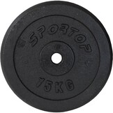 Gietijzeren Gewichtschijf 15kg - Standaard 26,5mm Opening