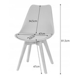 Moderne Ronde Eethoek Set - Compact Design - 80 cm - Wit