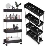 Multifunctioneel opbergrek op wielen - Badkamer en keuken organizer