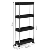 Multifunctioneel opbergrek op wielen - Badkamer en keuken organizer