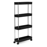 Praktisch badkamermeubel op wielen - Compact opbergrek 85 cm
