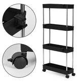 Praktisch badkamermeubel op wielen - Compact opbergrek 85 cm