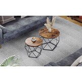 Nestbare Salontafelset 4-delig - Ruimtebesparend - Industrieel Design