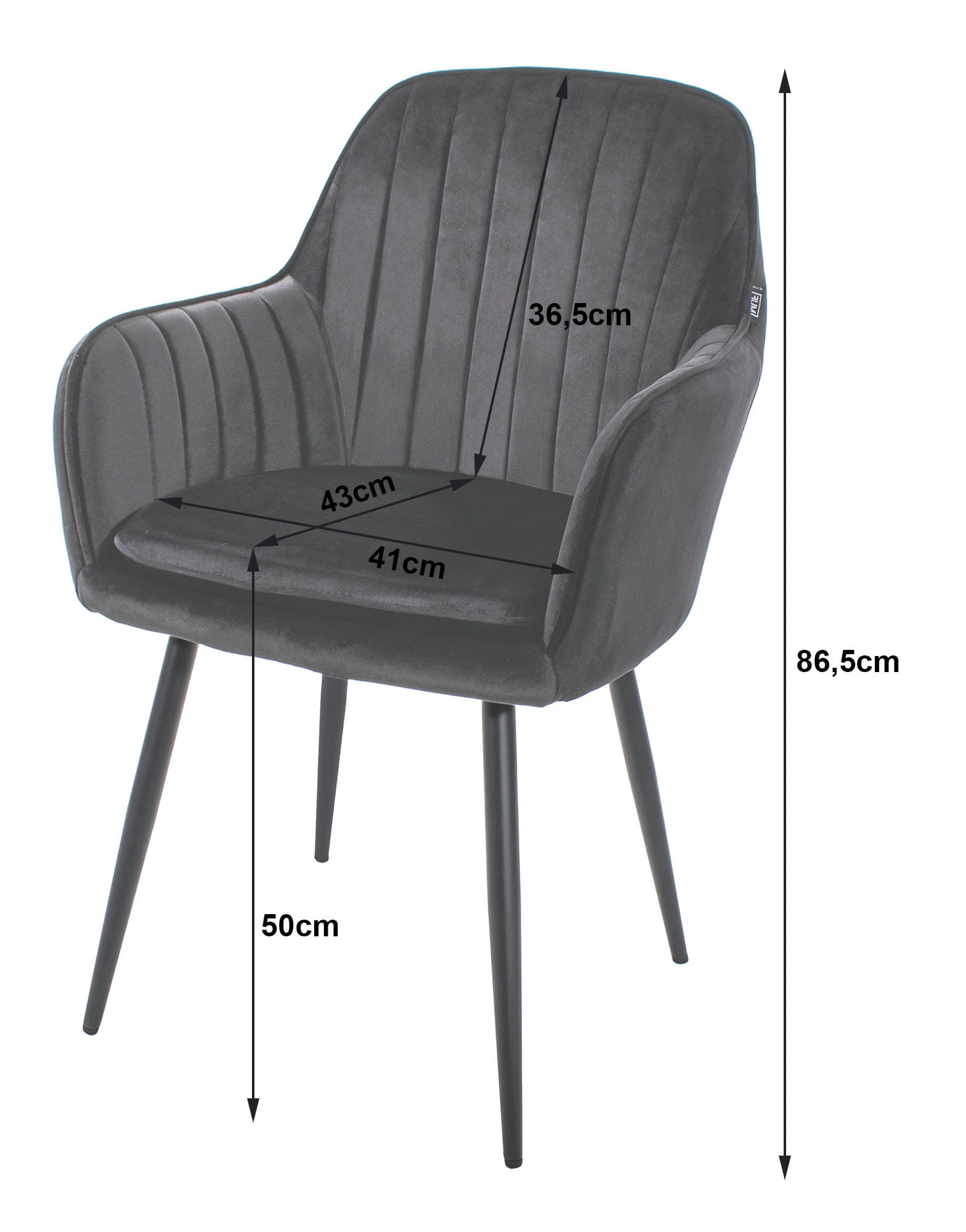 Luxe Velvet Eetkamerstoelen Set - Beige Design Stoelen met Afneembare Hoes - 2 stuks