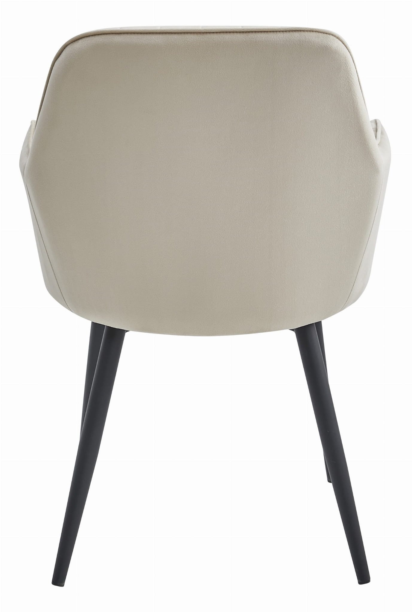 Onderhoudsvriendelijke Eetkamerstoelen - Wasbare Velvet Bekleding - Beige - 2 stuks