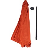 Zonne-energie Tuinparasol met LED Verlichting 3m - Terracotta