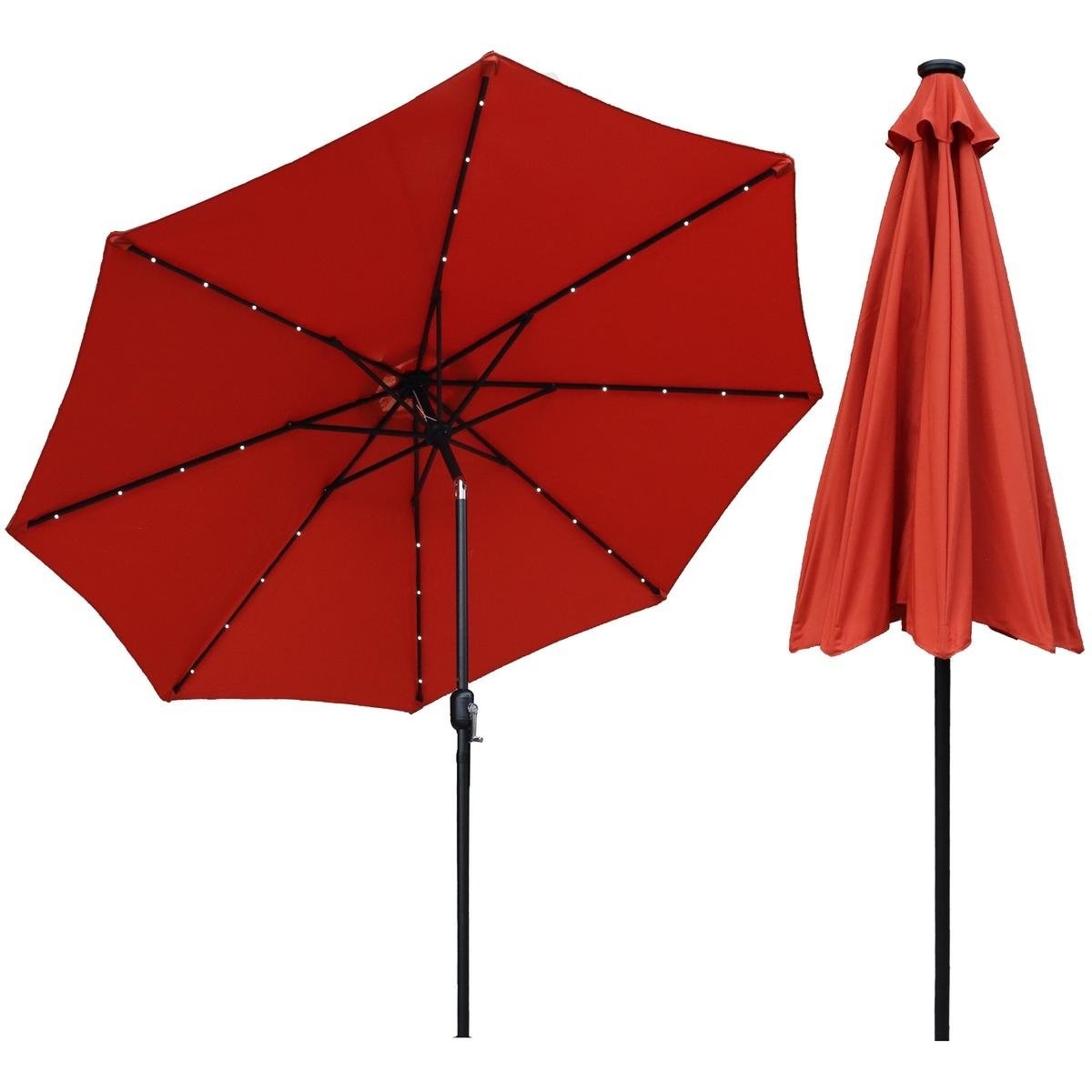 Luxe Sfeerparasol Terracotta - LED Verlichting - 300cm