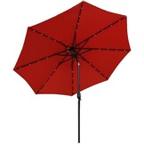 Luxe Sfeerparasol Terracotta - LED Verlichting - 300cm