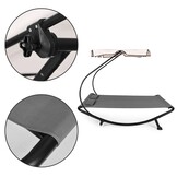 Luxe Tweepersoons Loungebed met Zonneluifel - Grijs Design Ligbed voor Koppels