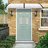 Design Deurluifel Met Regenbescherming - 120 cm Transparant