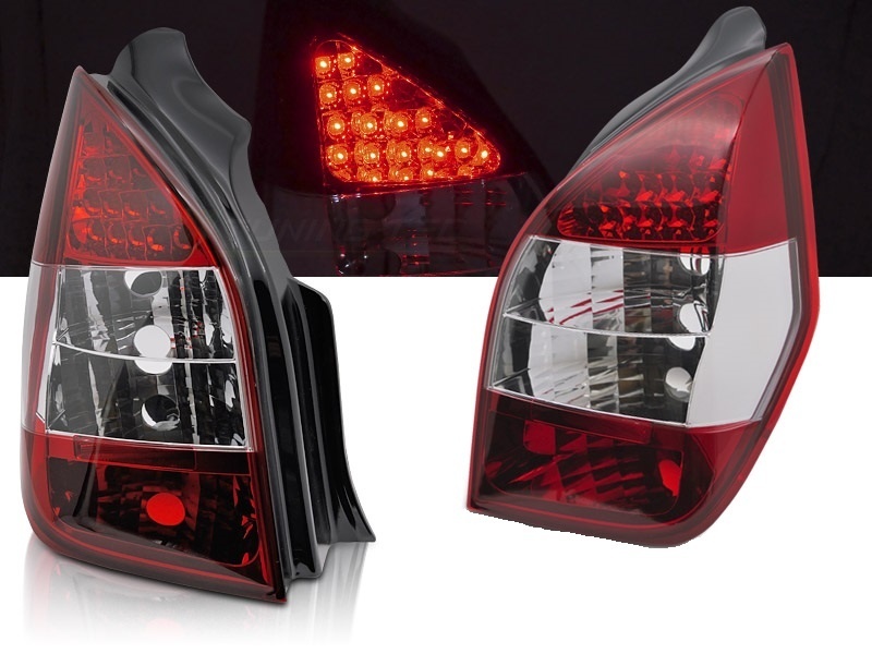 LED Sport Achterlichten Set Citroën C2 2003-2010 - Rood/Wit Design