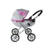 Roze Sterren Poppenwagen - Voor Poppen tot 44cm - Licht en Wendbaar