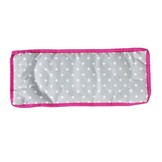 Opvouwbare Poppenwagen Compact - Ruimtebesparend - Grijs-roze Design