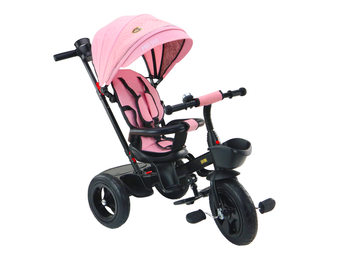 Premium Metalen Driewieler met Ouderbeugel - Duurzaam en Stevig