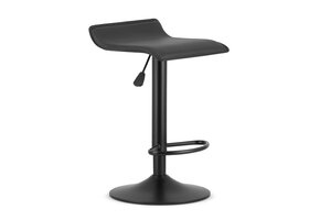 Luxe Draaibare Barkrukken Set - Zwart Eco-leer Design - 2 stuks