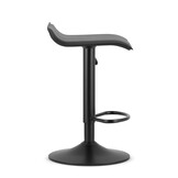 Luxe Draaibare Barkrukken Set - Zwart Eco-leer Design - 2 stuks