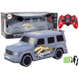 RC Model Auto 1:10 - Grijze Sportwagen met LED Verlichting - 40cm