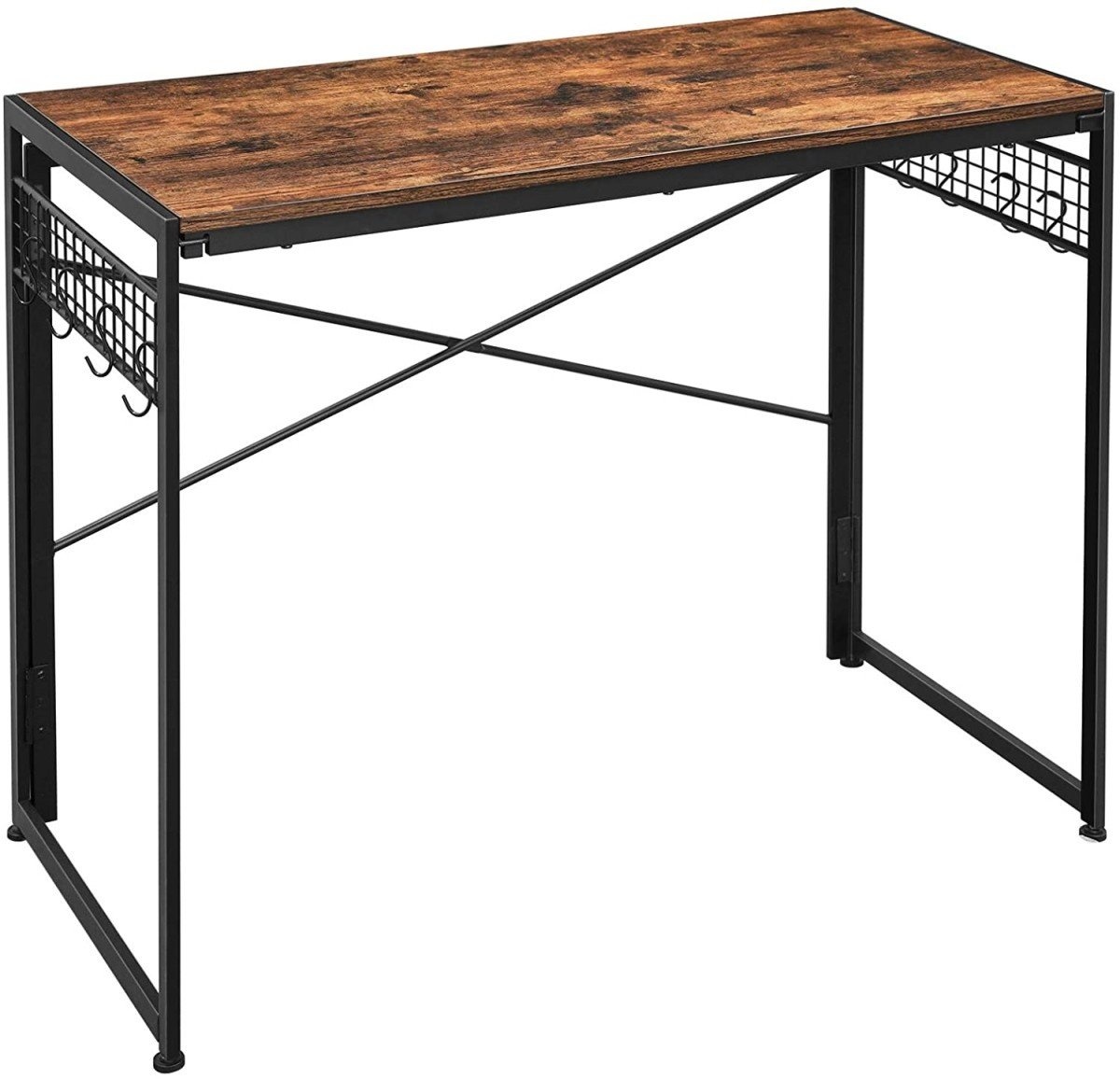 Professioneel Werkbureau - Duurzaam Eiken/Metaal - Industriële Stijl