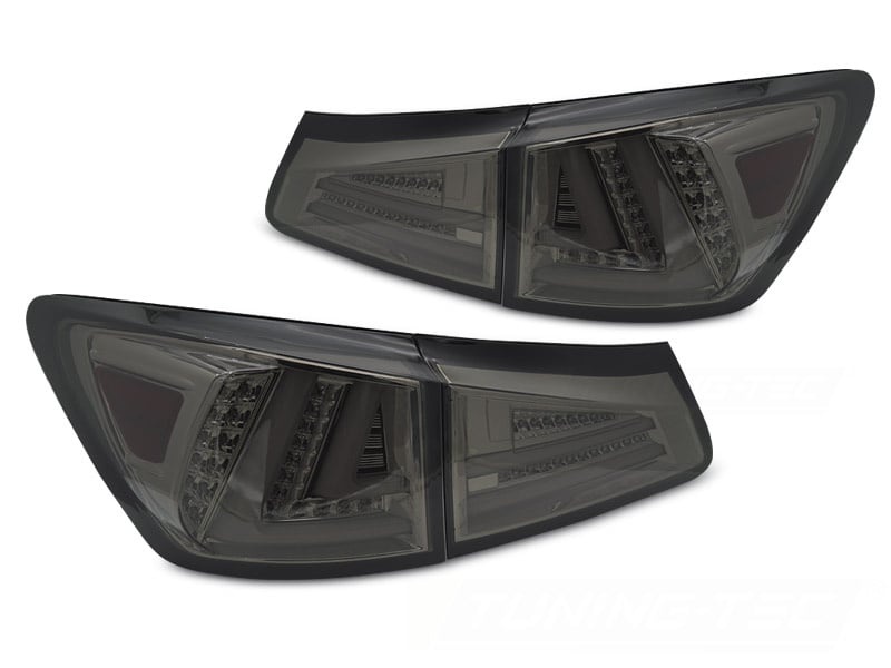 Complete LED Achterlichten Lexus IS 06-13 - Smoke Glas - Dynamische Knipperlichten