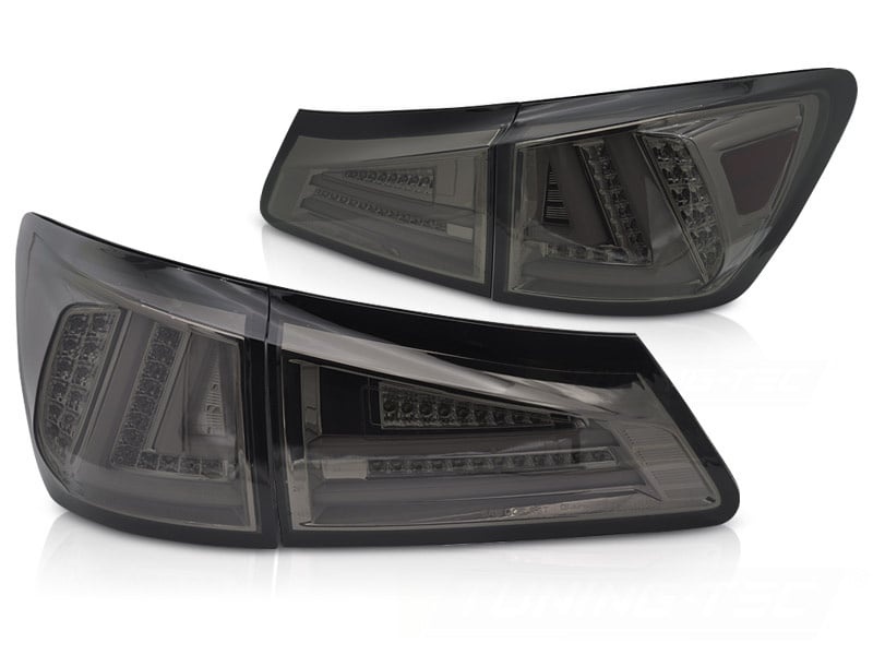 Complete LED Achterlichten Lexus IS 06-13 - Smoke Glas - Dynamische Knipperlichten